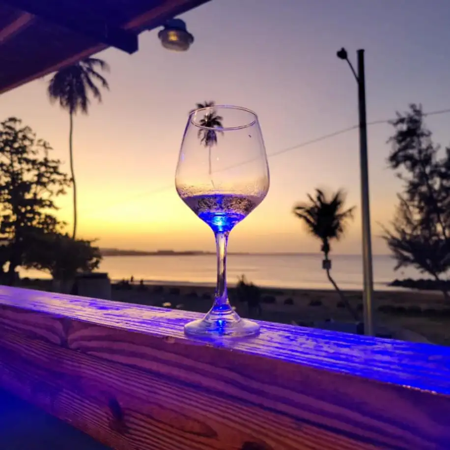 Copa de Vino al atardecer